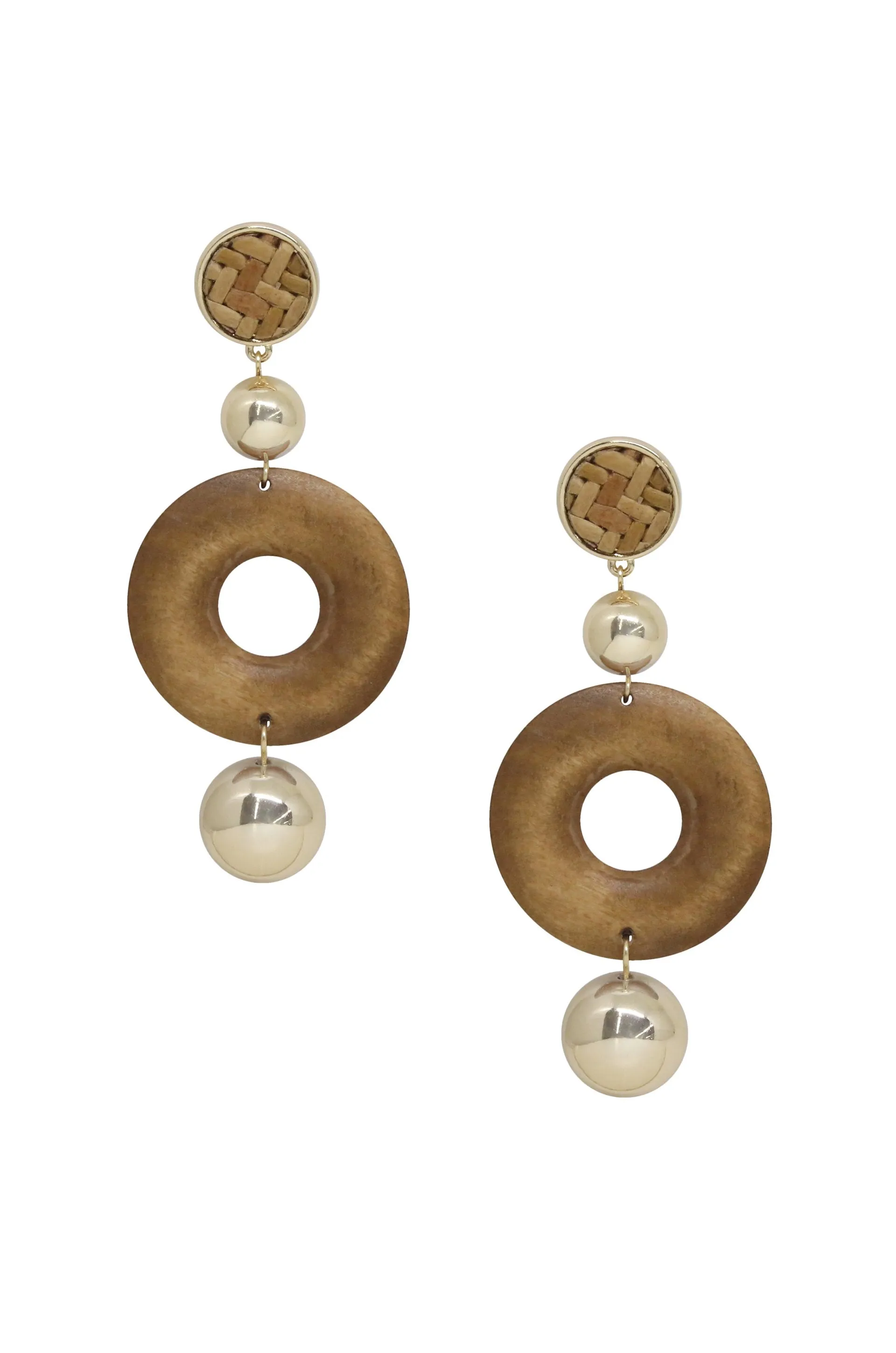 Beachwood 18k Gold Plated Statement Earrings