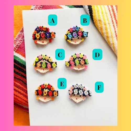 Beaded Frida rings