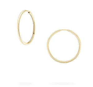 Birks 18K Yellow Gold Hoop Earrings 29 MM