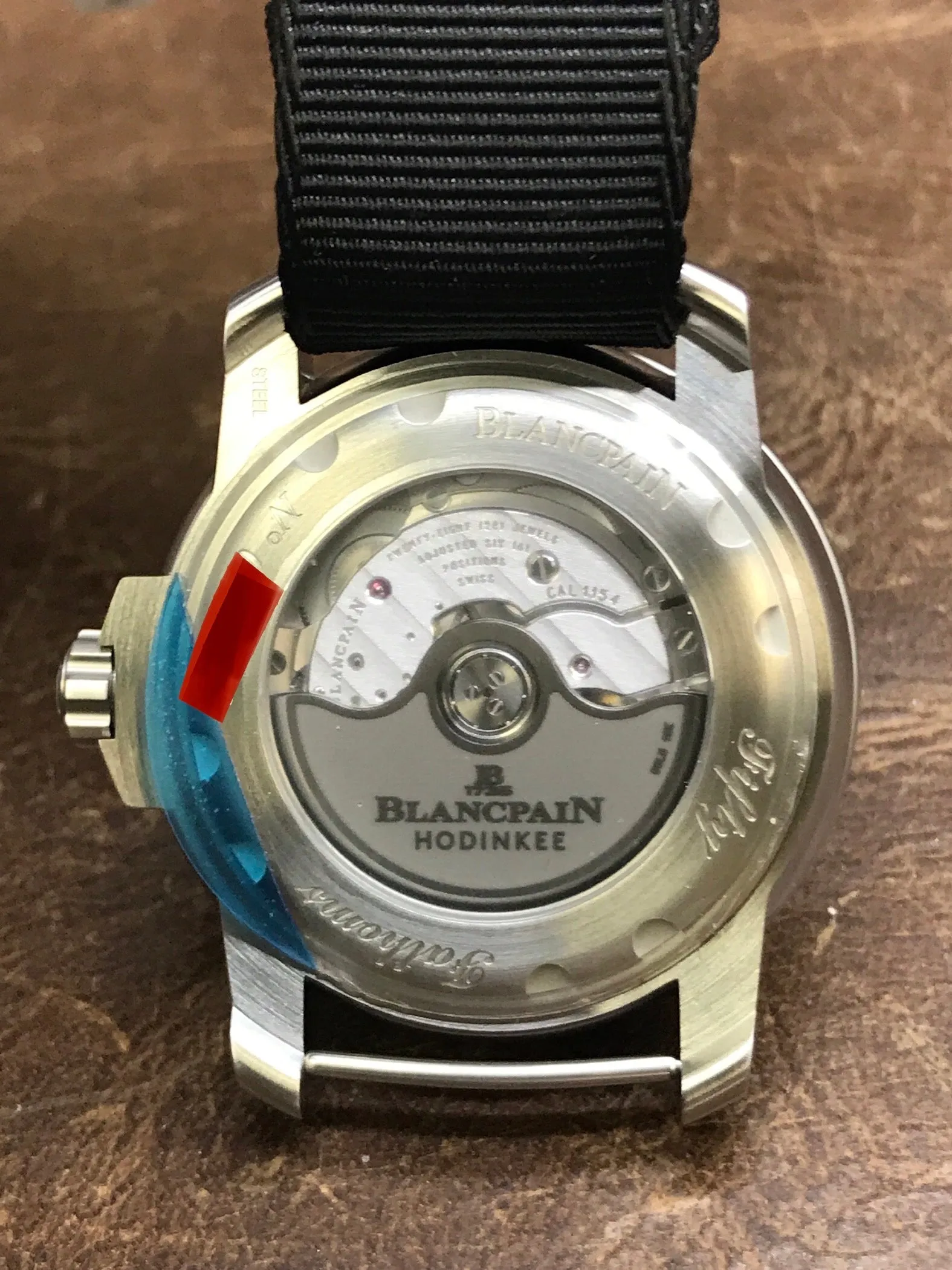 Blancpain Fifty Fathoms MIL-SPEC Hodinkee 5008 11B30 NABA Black Dial Automatic Men's Watch