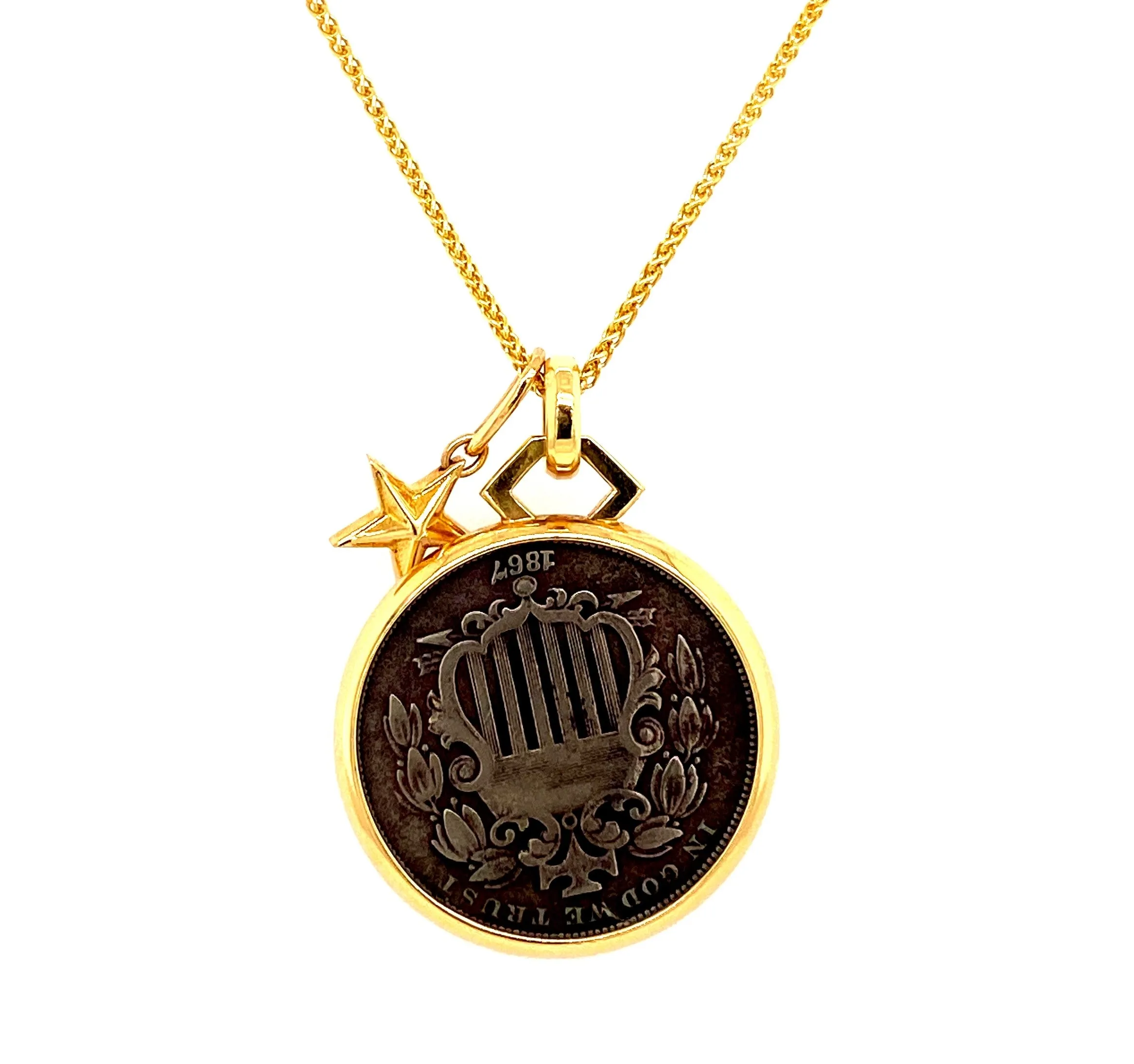 Bondanza United States Shield Coin Pendant