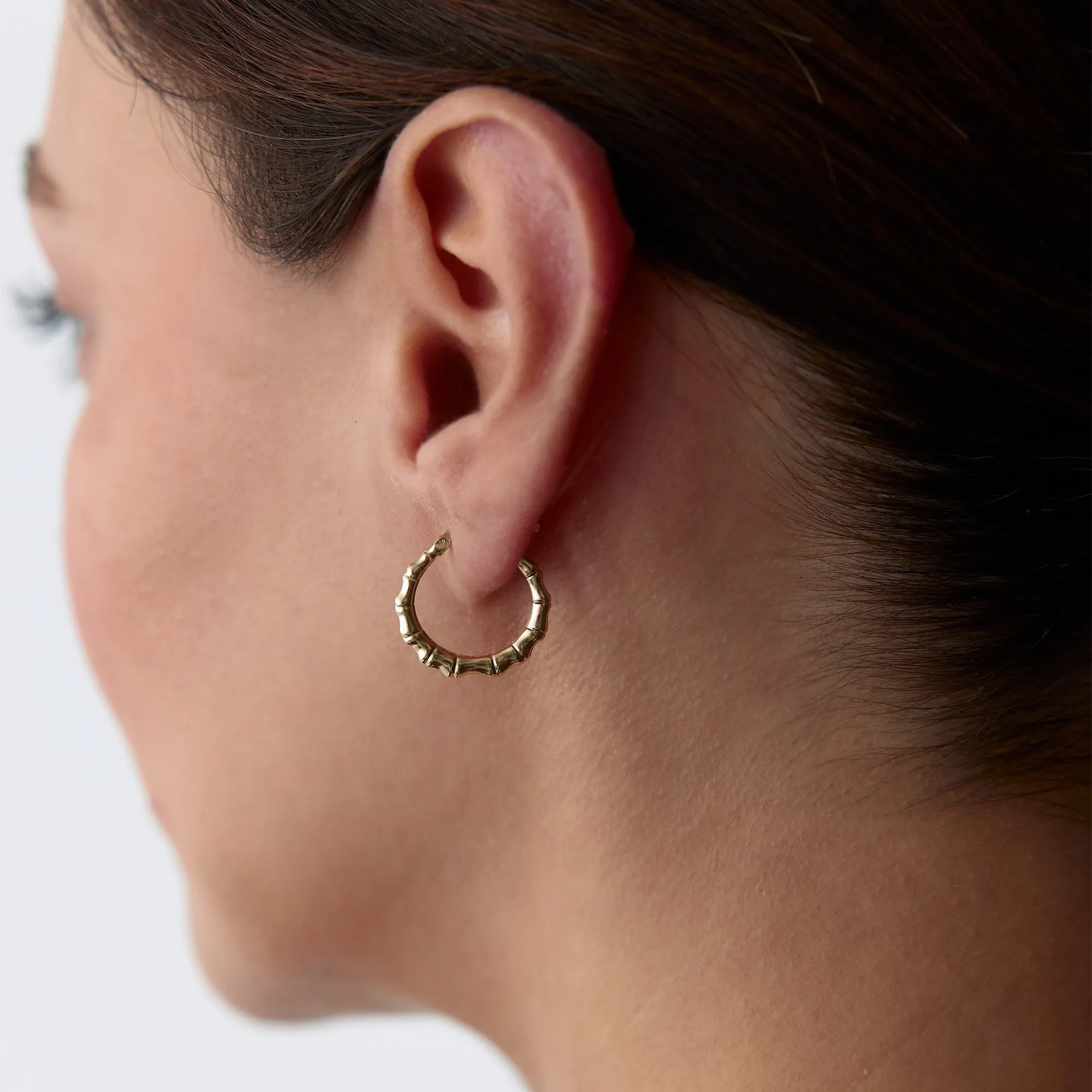 Bone Hoop Earrings