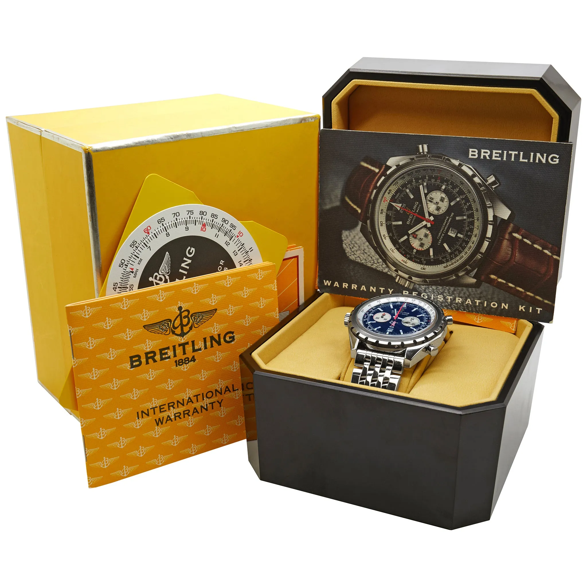 Breitling Chronomatic Special Edition A41360 Black Dial Automatic Men's Watch