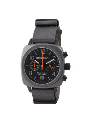 Briston Clubmaster Classic Acetate Chronograph Grey Military PVD 40mm