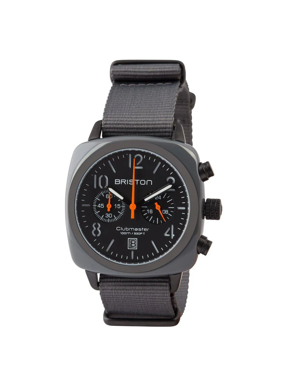 Briston Clubmaster Classic Acetate Chronograph Grey Military PVD 40mm