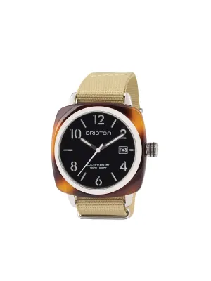 Briston Clubmaster Classic Acetate HMS Tortoise Shell Black Dial 40mm