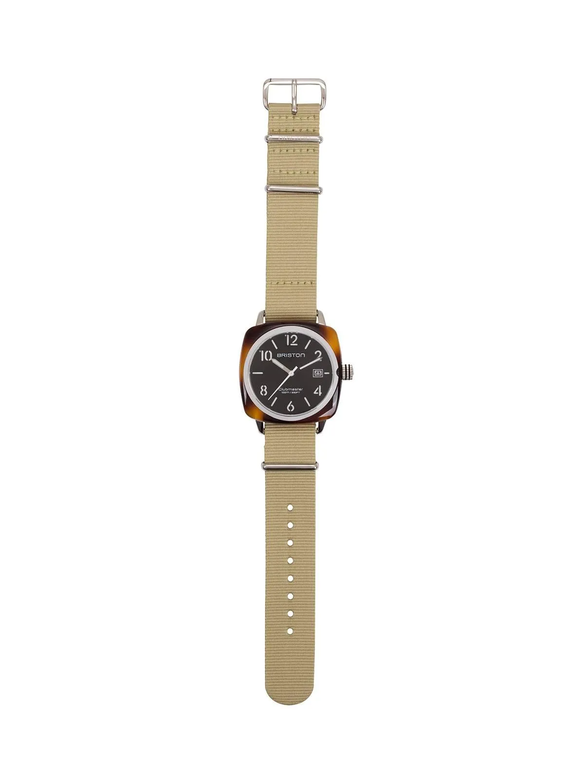 Briston Clubmaster Classic Acetate HMS Tortoise Shell Black Dial 40mm