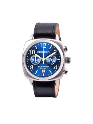 Briston Clubmaster Classic Steel Chronograph Blue Sunray Dial 40mm