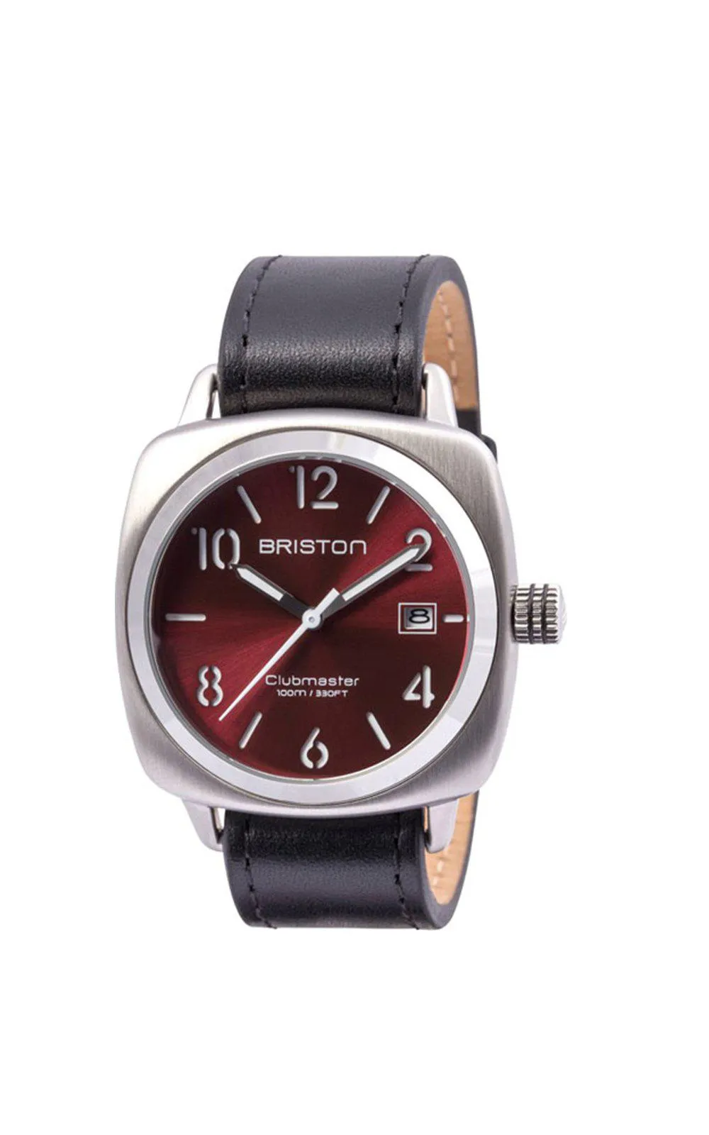 Briston Clubmaster Classic Steel HMS Red Sunray Dial 40mm