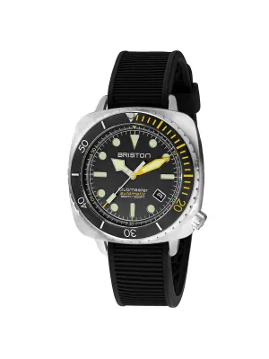 Briston Clubmaster Diver Pro Automatic Steel Black Rubber Strap 44mm