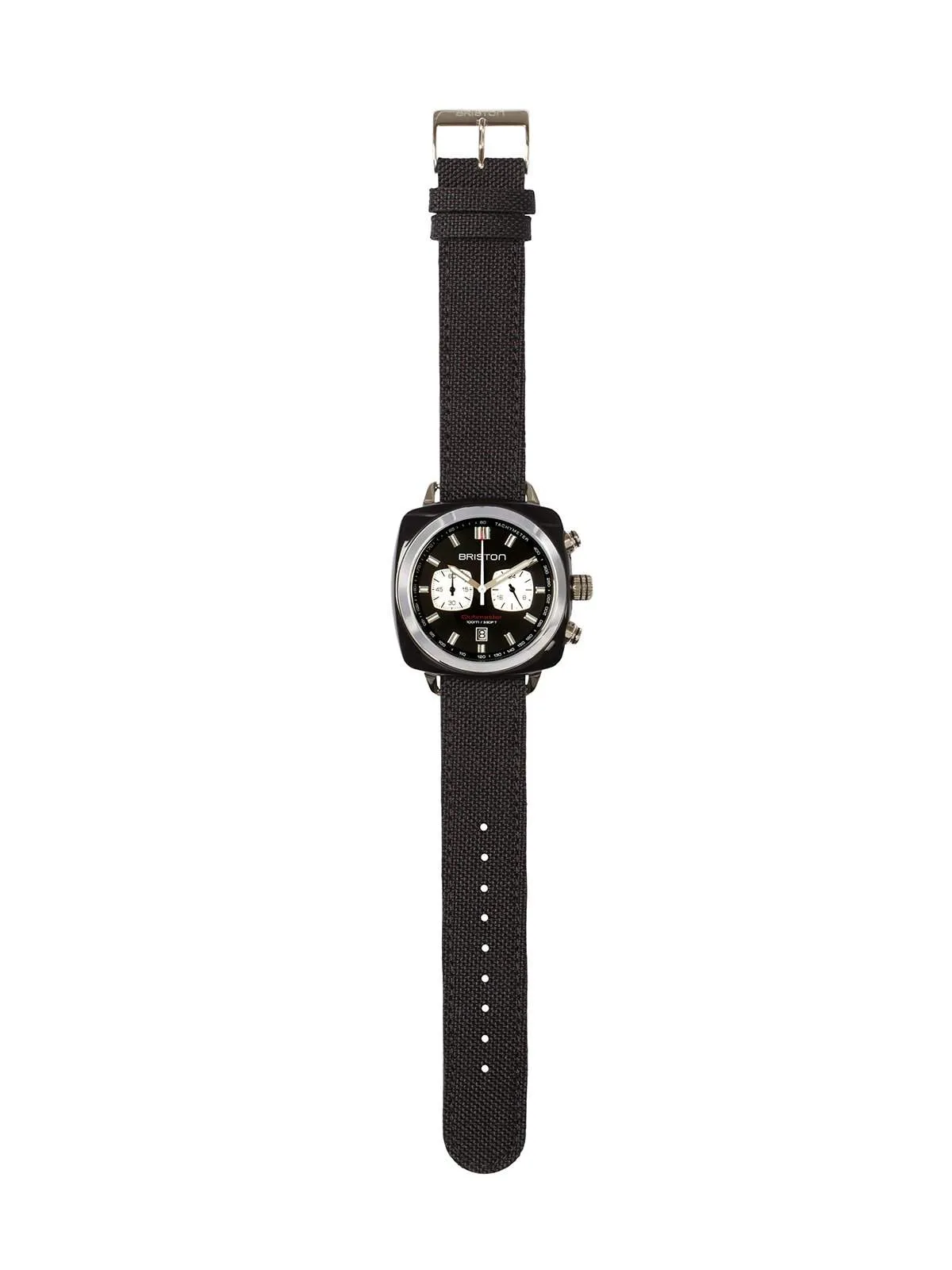 Briston Clubmaster Sport Acetate Chronograph Black With Black Dial 42mm
