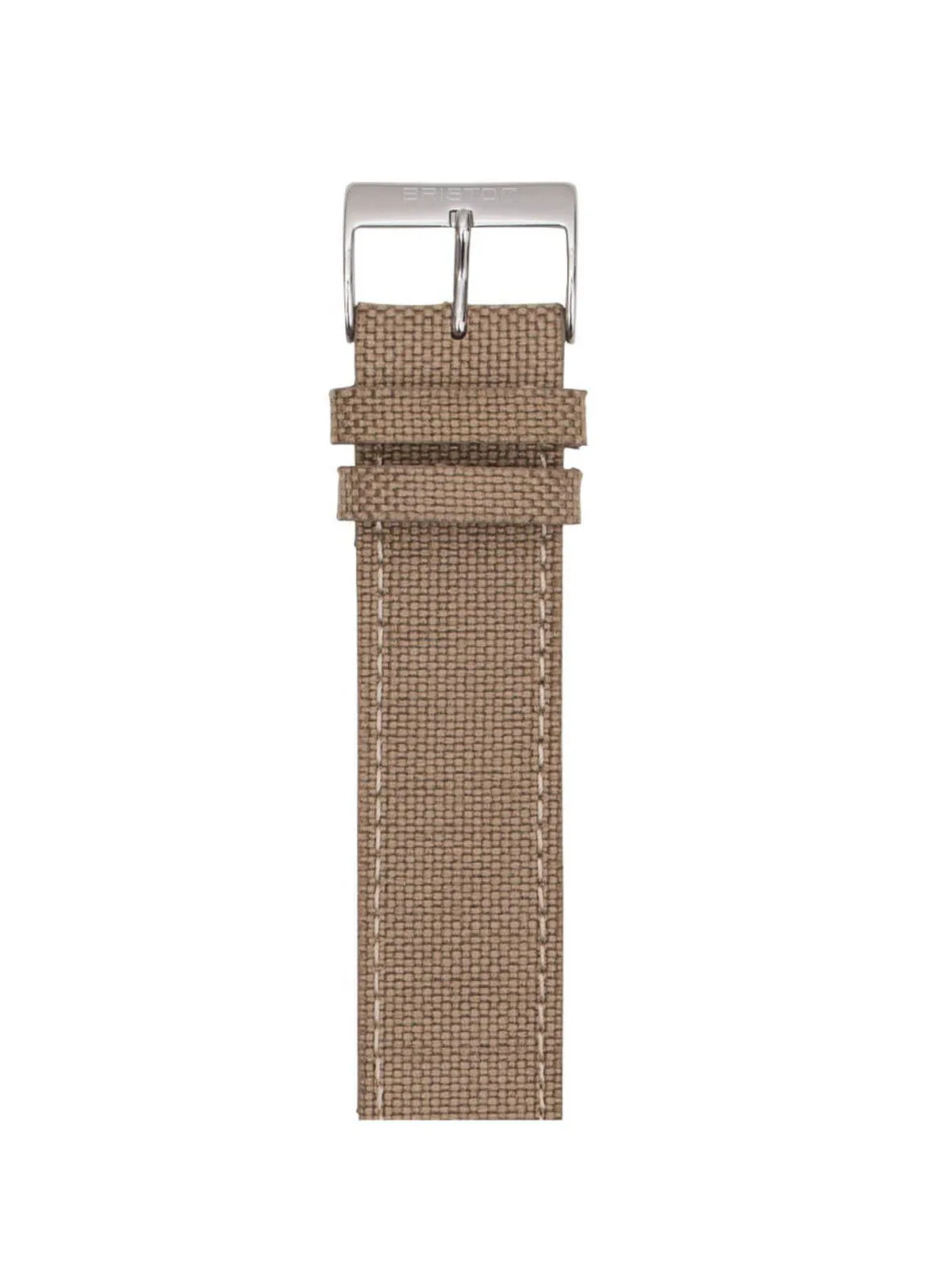 Briston Leather Canvas Strap Khaki 20mm