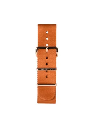 Briston Nato Strap Dark Brown Rose Gold 20mm
