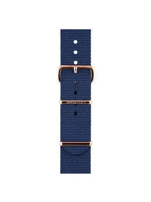 Briston Nato Strap Navy Blue Rose Gold 20mm