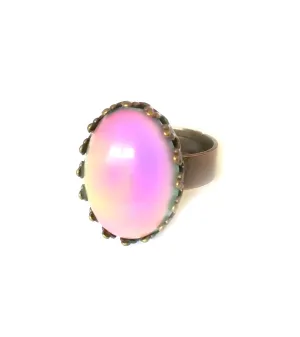 Bronzed Crown Setting Mood Ring