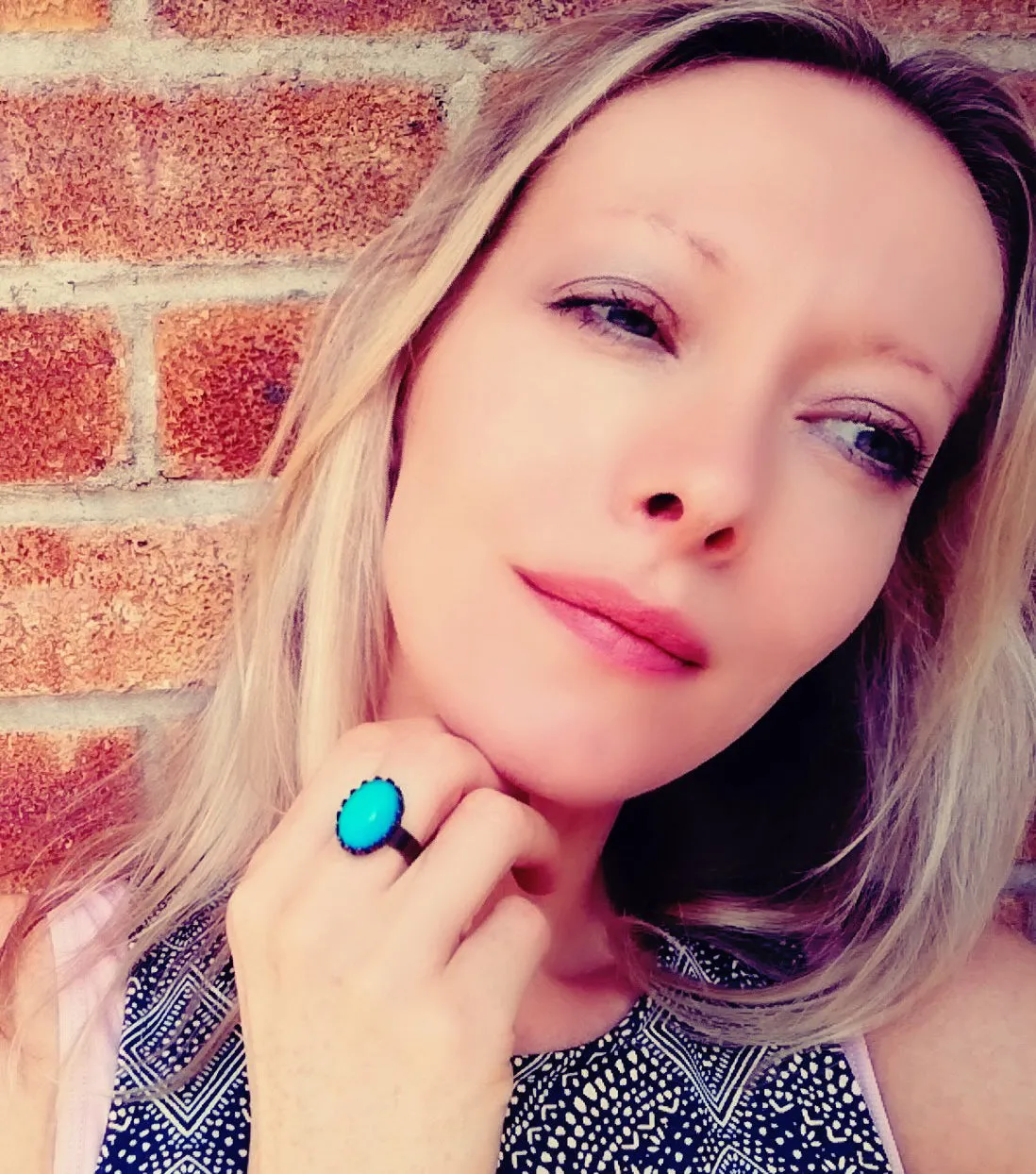 Bronzed Crown Setting Mood Ring