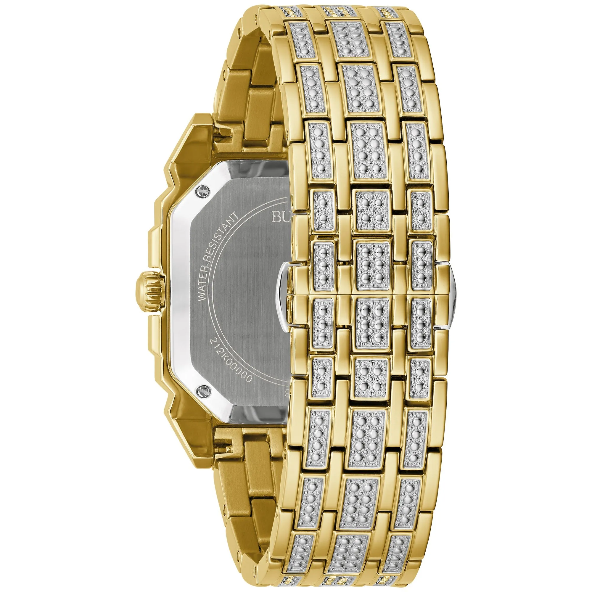 Bulova Dress/Classic Crystal Mens Watch Stainless Steel