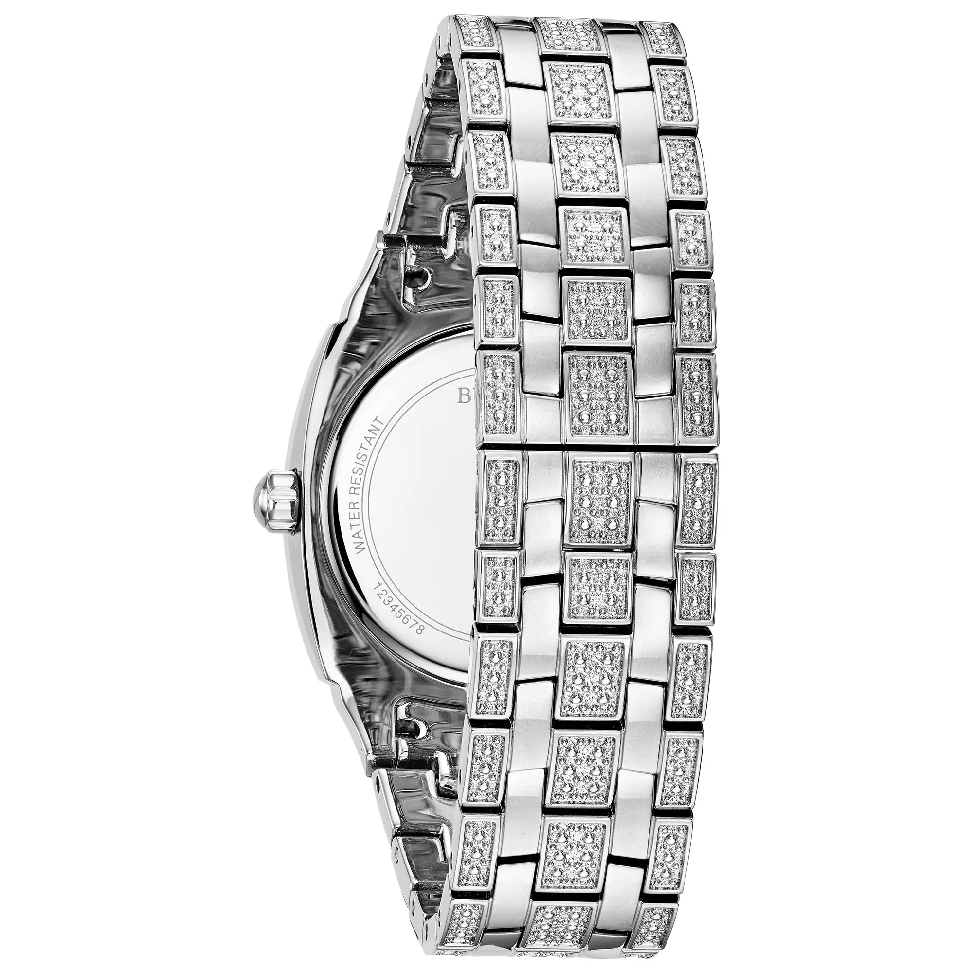 Bulova Dress/Classic Crystal Mens Watch Stainless Steel