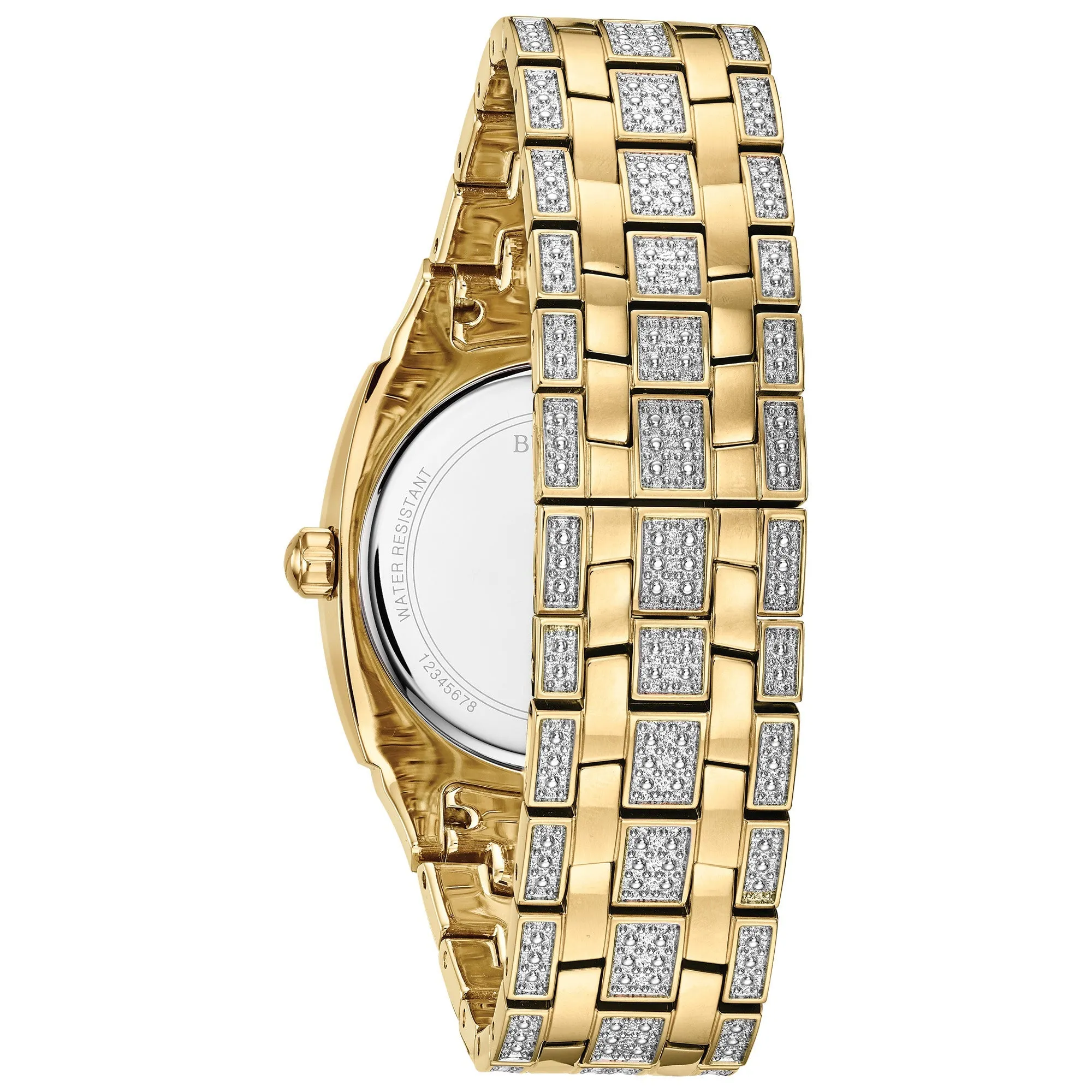 Bulova Dress/Classic Crystal Mens Watch Stainless Steel