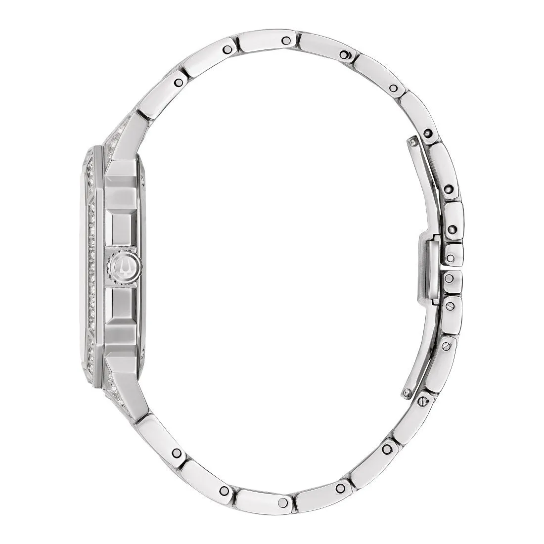 Bulova Octava Mens Stainless Steel Crystal Watch