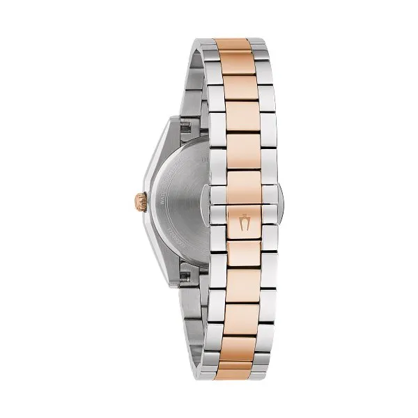 Bulova Surveyor Ladies Two Tone Diamond and Mother of Pearl  Dial Watch