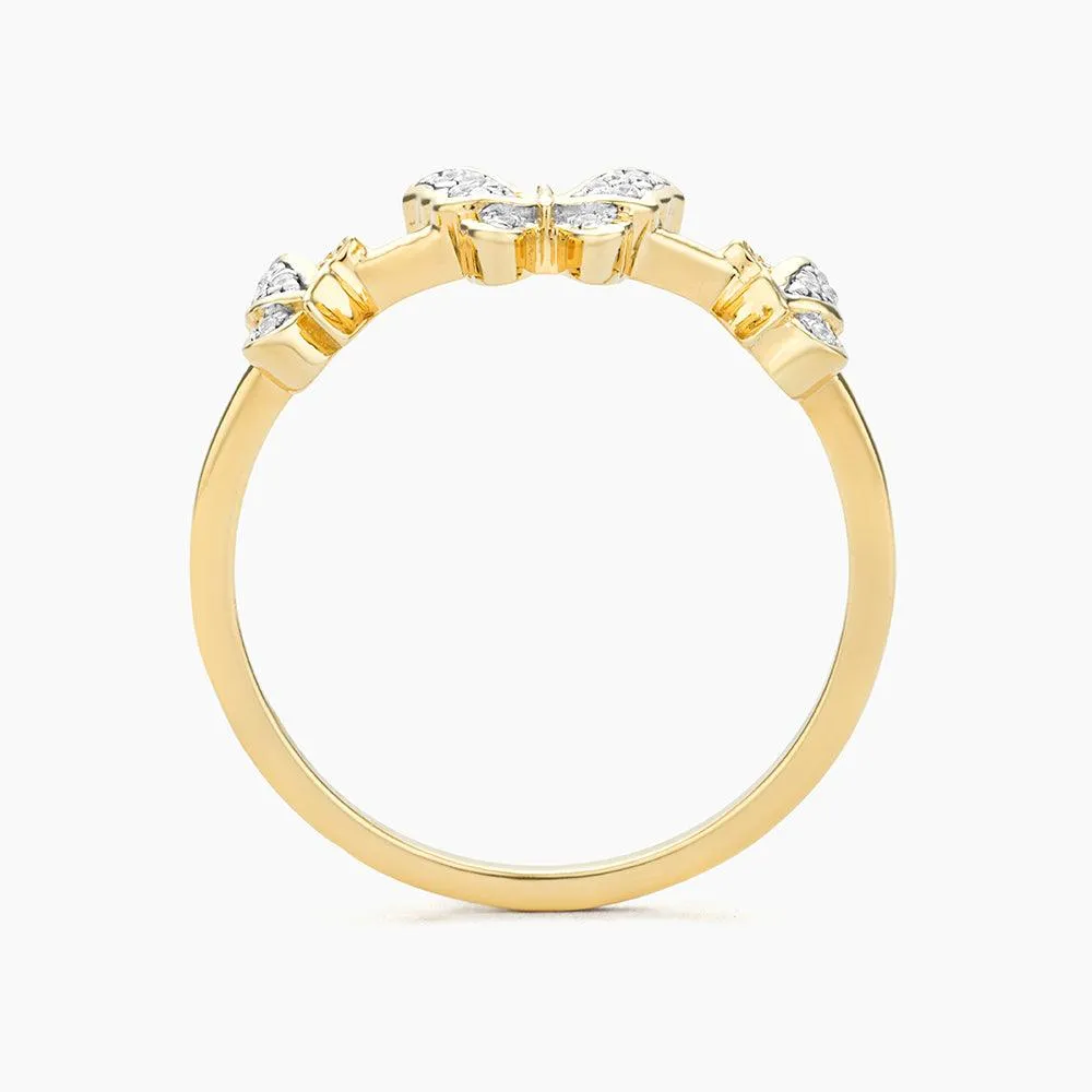 Butterfly Trio Statement Ring
