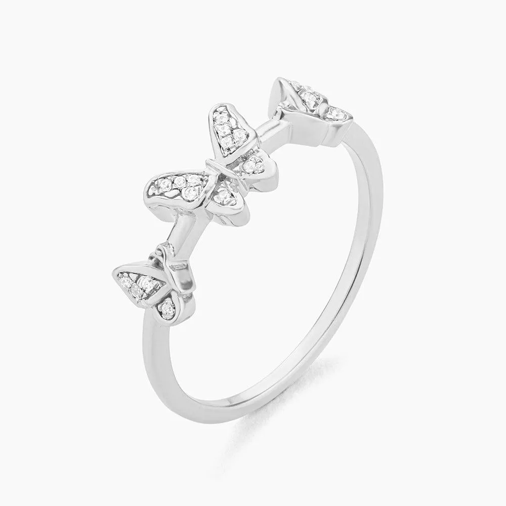 Butterfly Trio Statement Ring