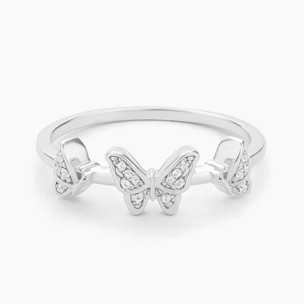Butterfly Trio Statement Ring