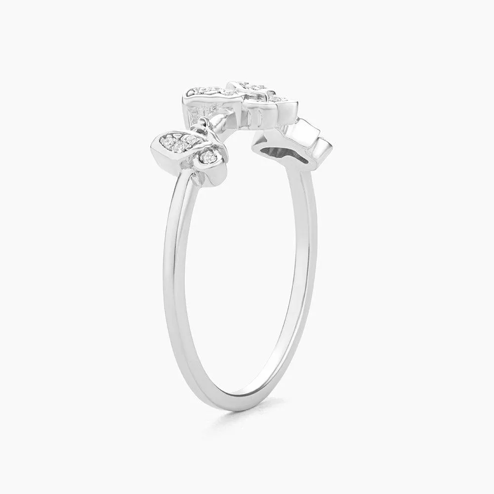 Butterfly Trio Statement Ring