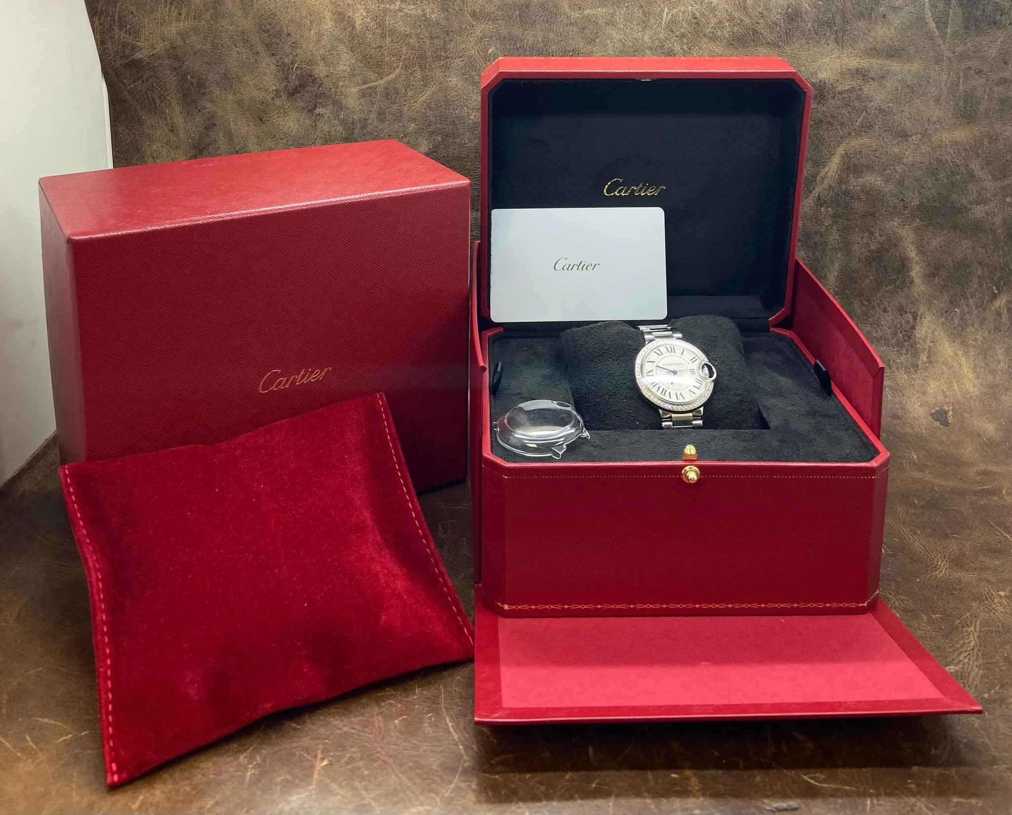 Cartier Ballon Bleu 33mm W4BB0023 Silver Dial Automatic Women's Watch