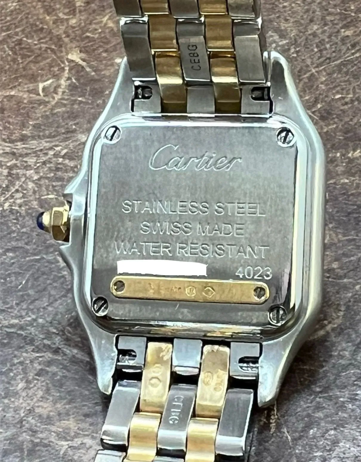 Cartier Panthere 4023 W2PN0006 Silver Roman Dial Quartz Women's Watch