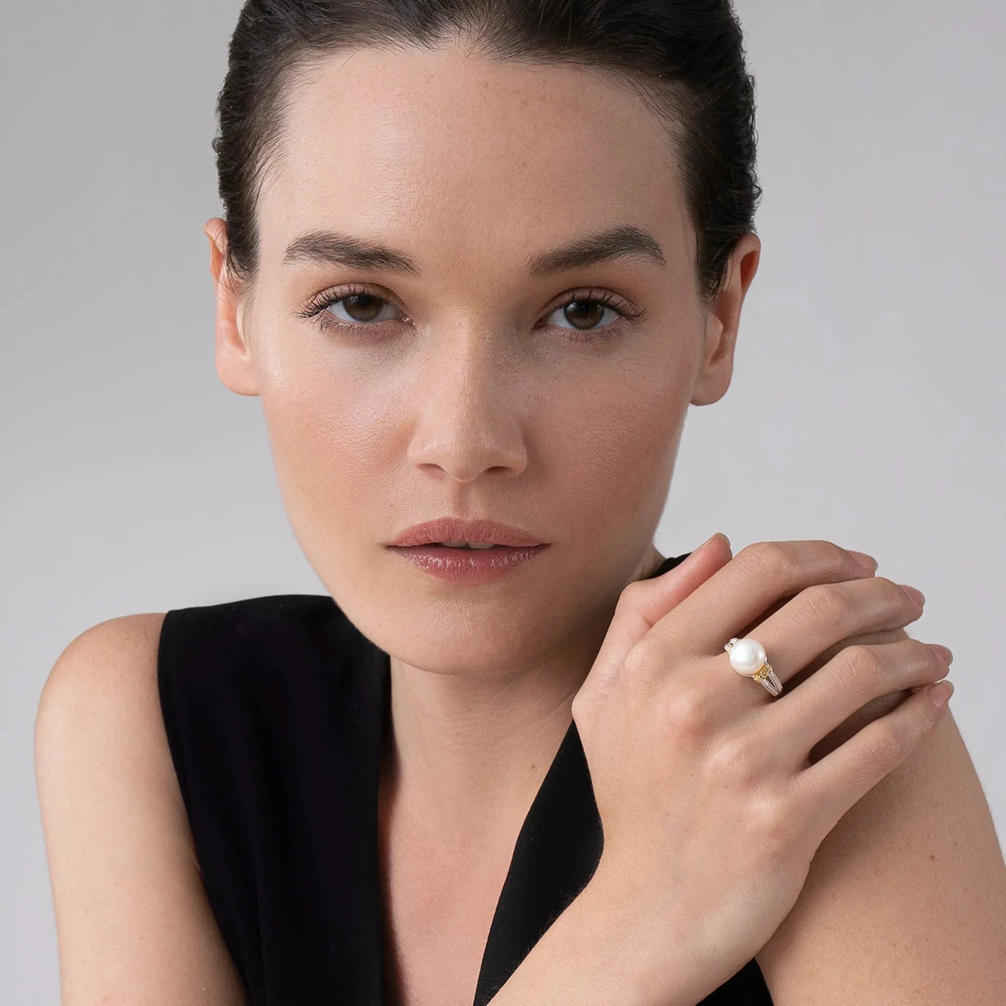 Caviar Pearl Statement Ring