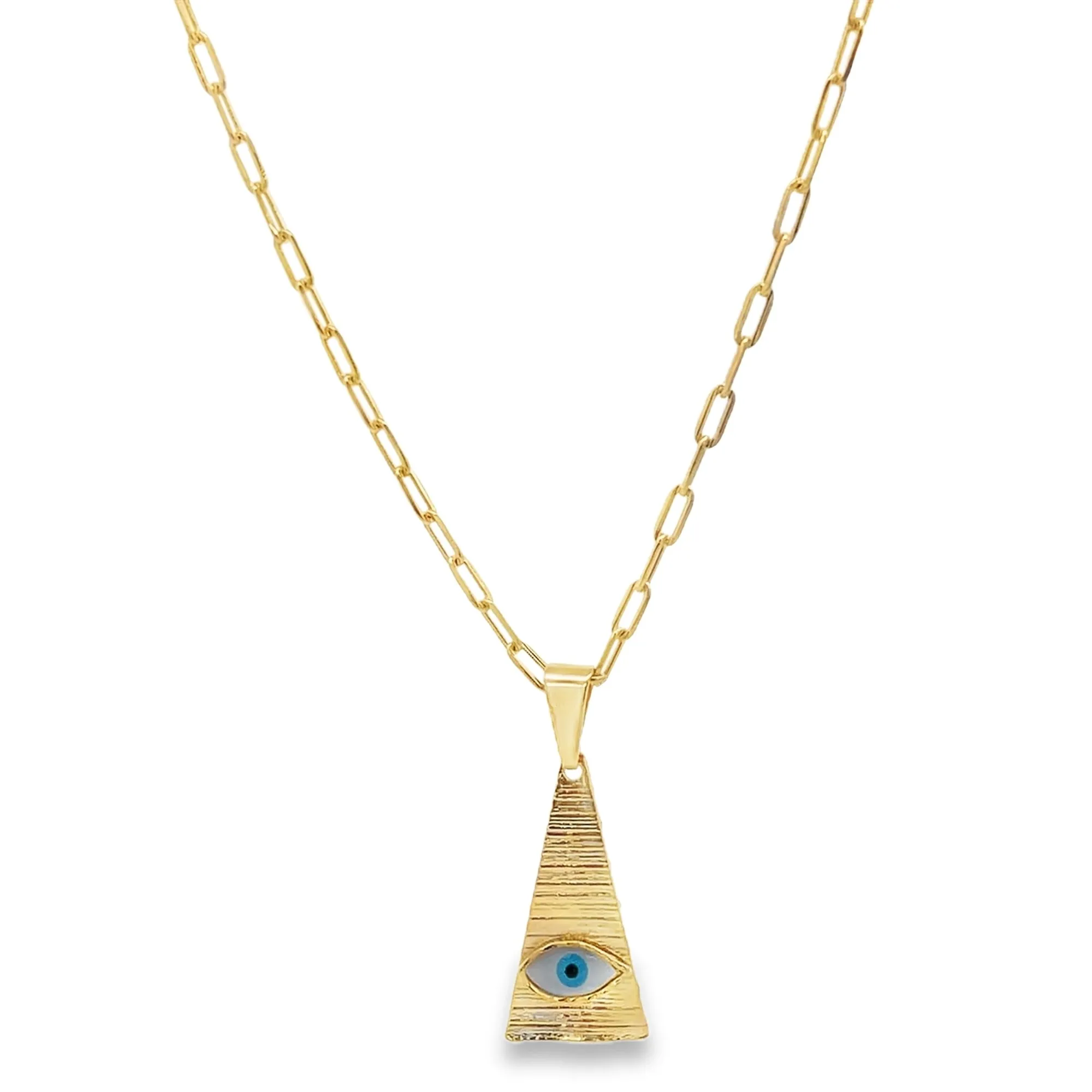 Chevron Evil Eye Choker Necklaces