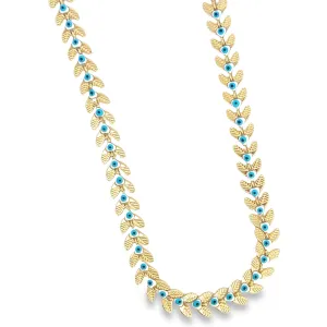Chevron Evil Eye Choker Necklaces