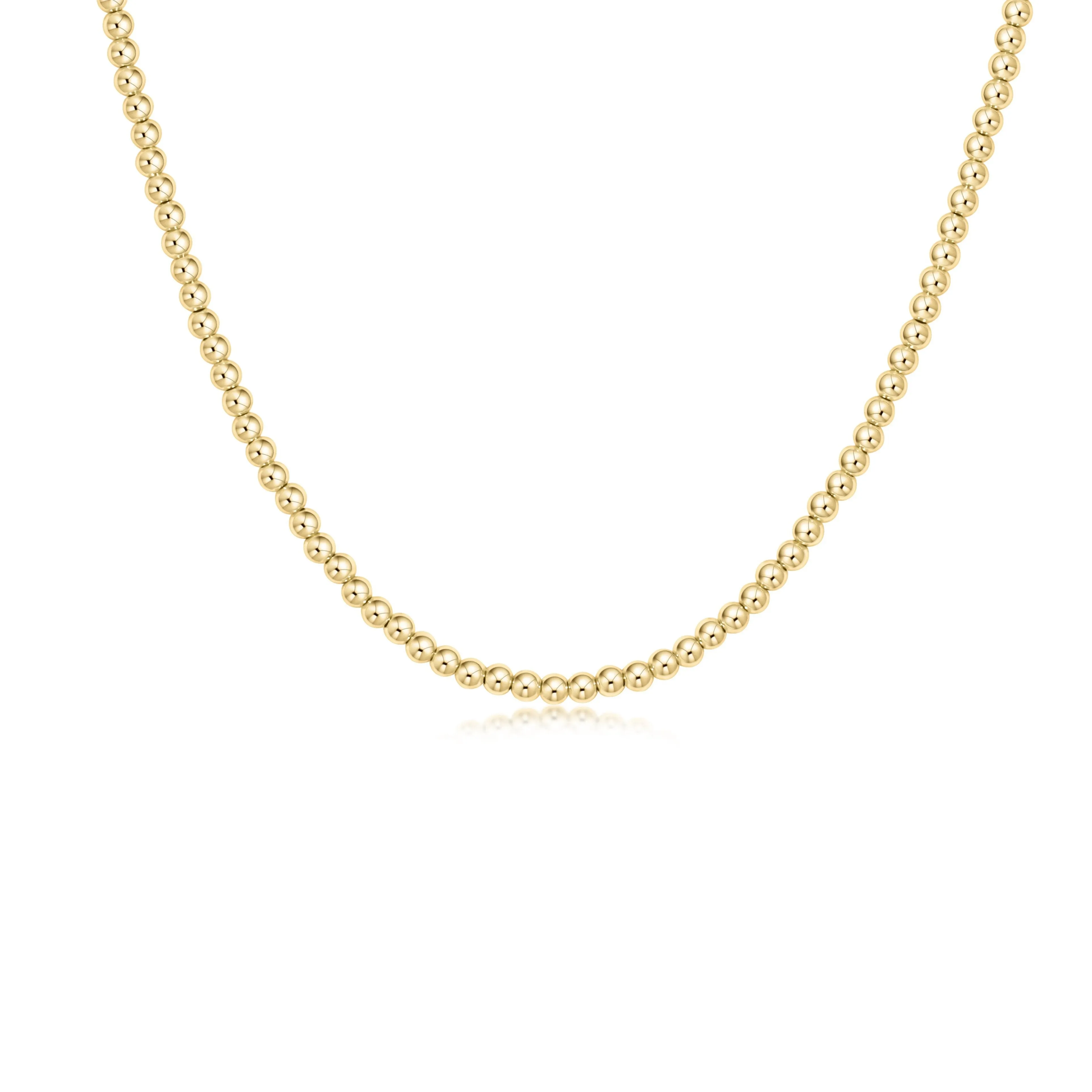 Choker Classic Gold 15” 3mm Bead