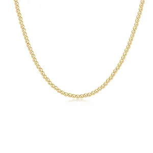 Choker Classic Gold 15” 3mm Bead