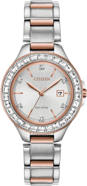 Citizen Eco Drive Silhouette Crystal Women's Watch FE1196-57A