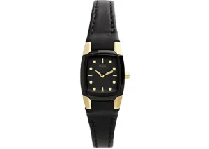Citizen Women's EW9944-01E Eco-Drive Dress Black Leather Band Black Dial Watch