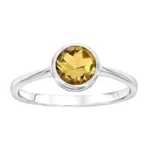 Citrine Bezel Ring