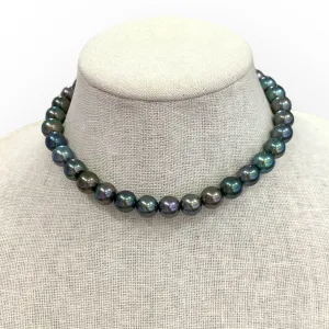 Classic Style w/ Tahitian Pearls Choker | 15”