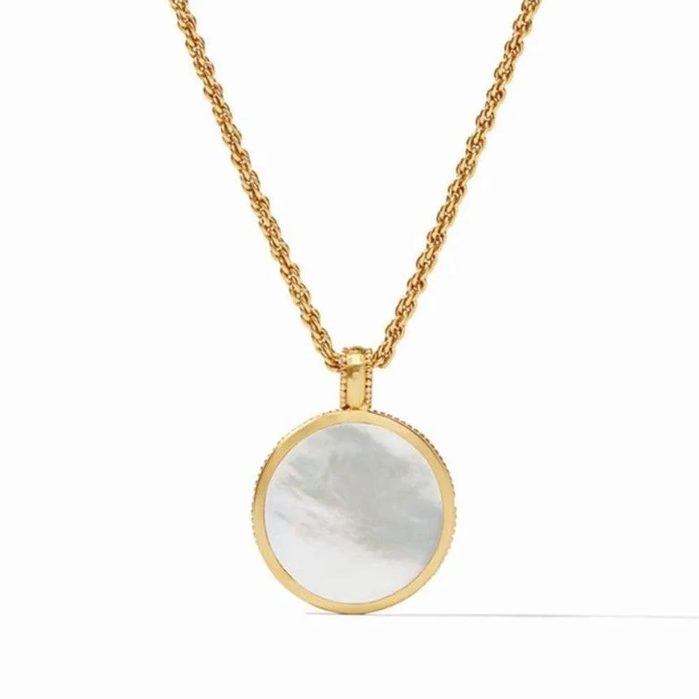 Coin Statement Pendant Mother of Pearl