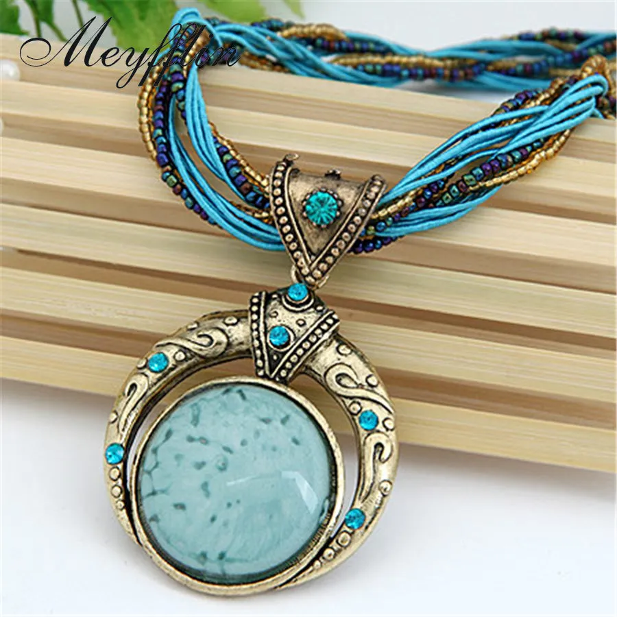 Collier Femme Women Pendant Accessories Vintage Statement Necklaces & Pendants Collar Mujer Boho Bohemian Colar Jewelry Bijoux