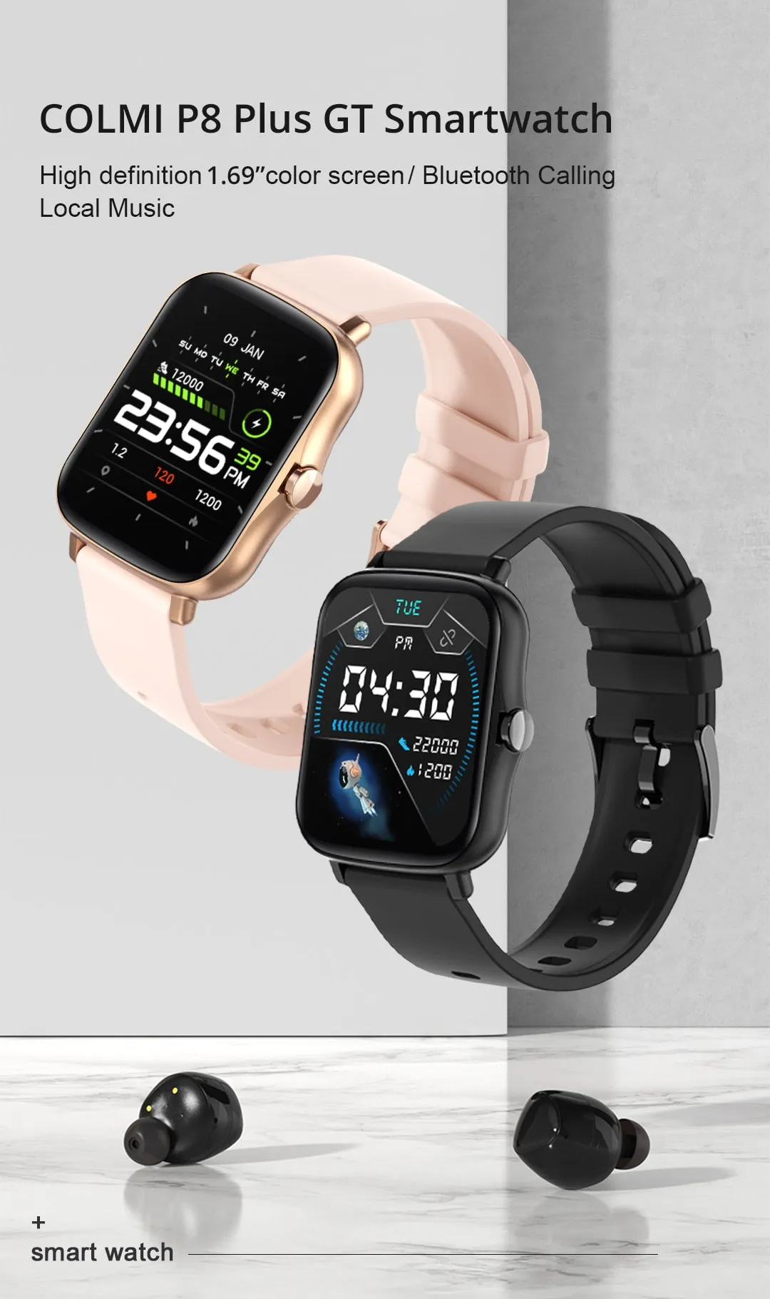 COLMI™ Bluetooth Health Monitor SmartWatch