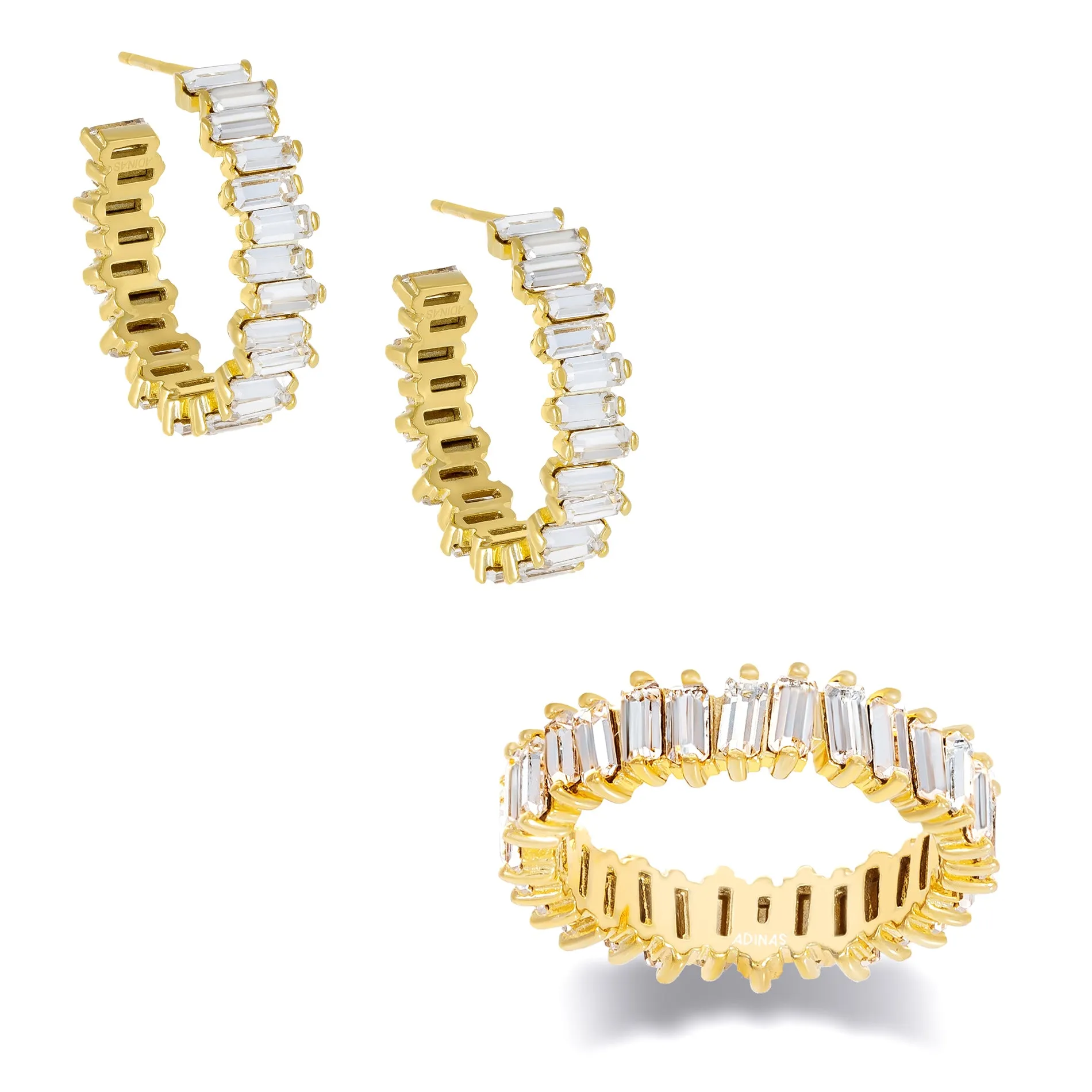 Crystal Baguette Combo Set