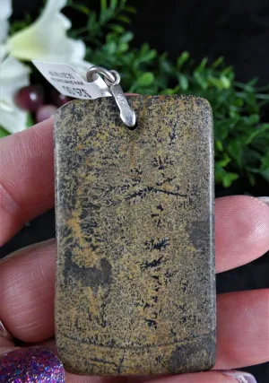 Dendritic Jasper Sterling Silver Pendants