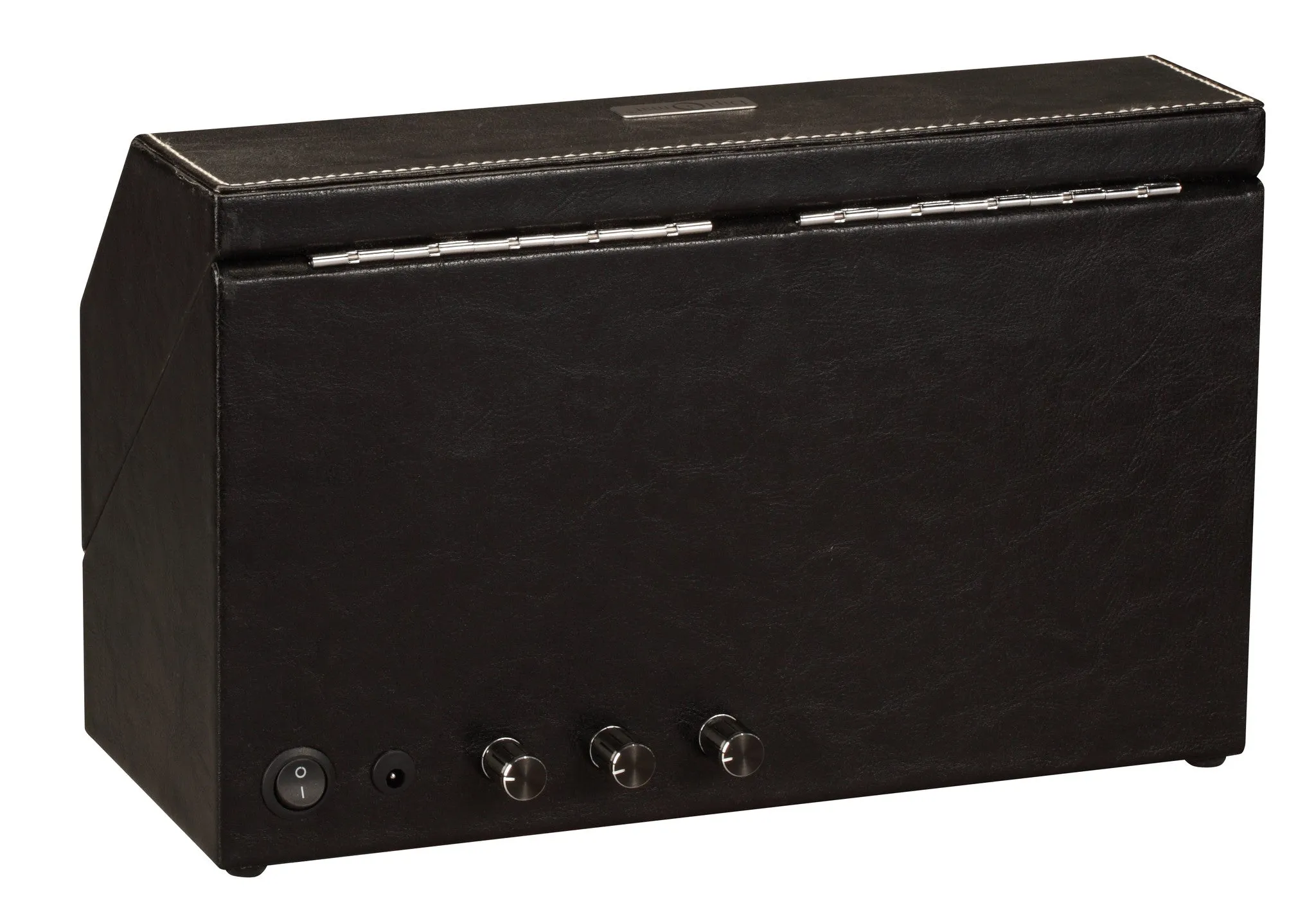Diplomat Black Leather 3 Watch Winder