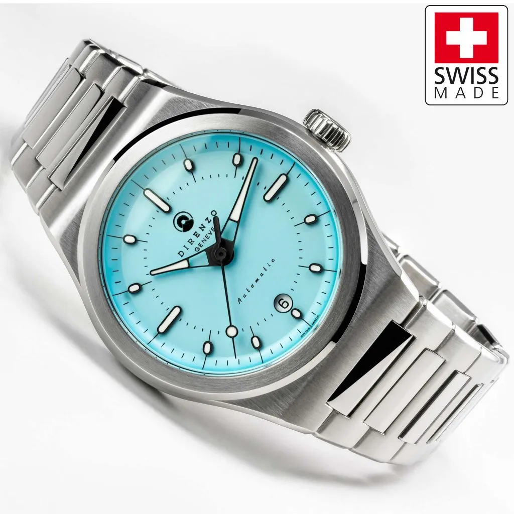 Direnzo DRZ04 Mondial V2 Light&nbsp;Blue - Swiss&nbsp;Made