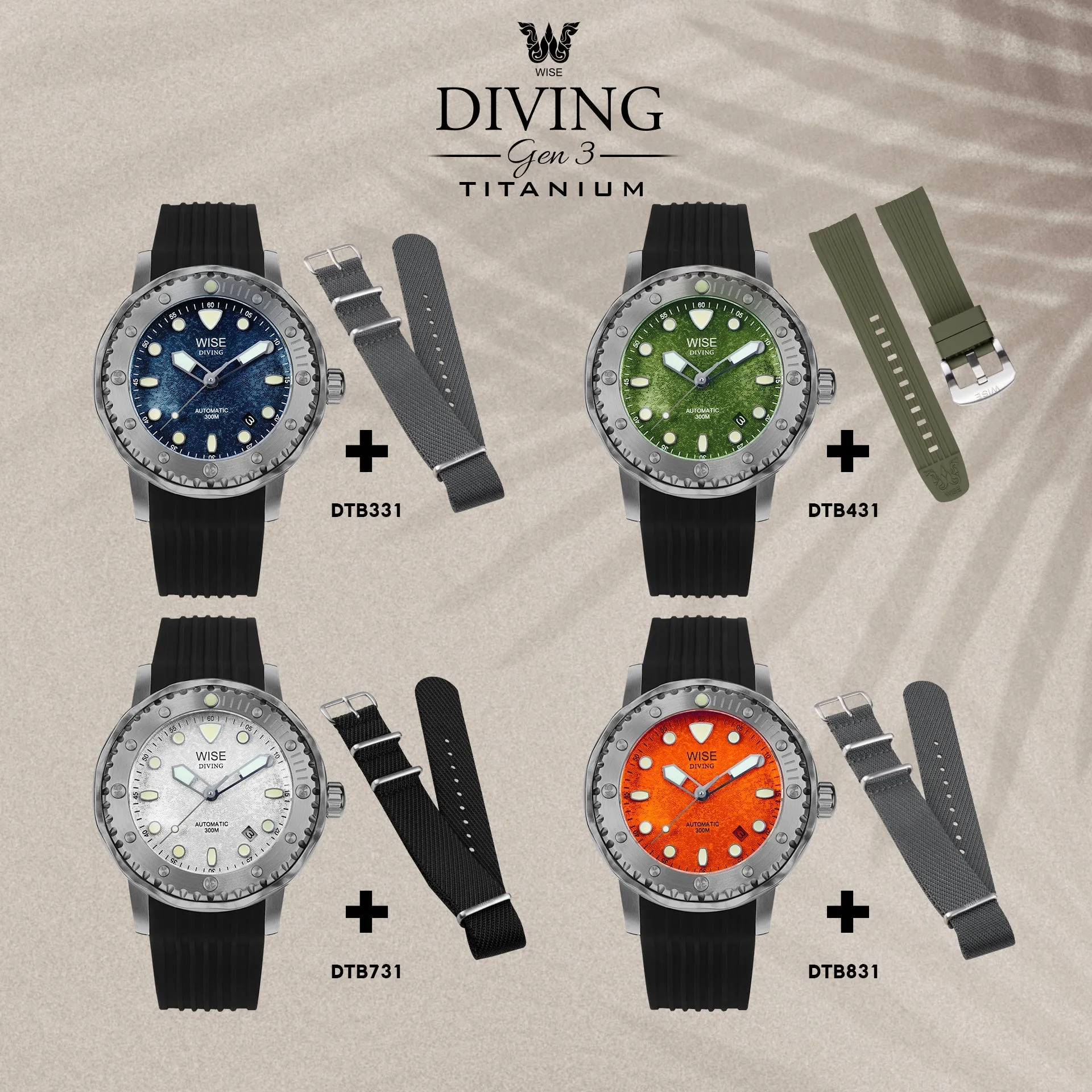 DIVING 300M. Gen 3 Titanium DTB831