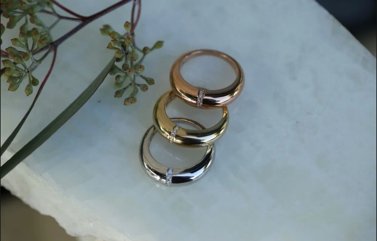 Dome Diamond Ring
