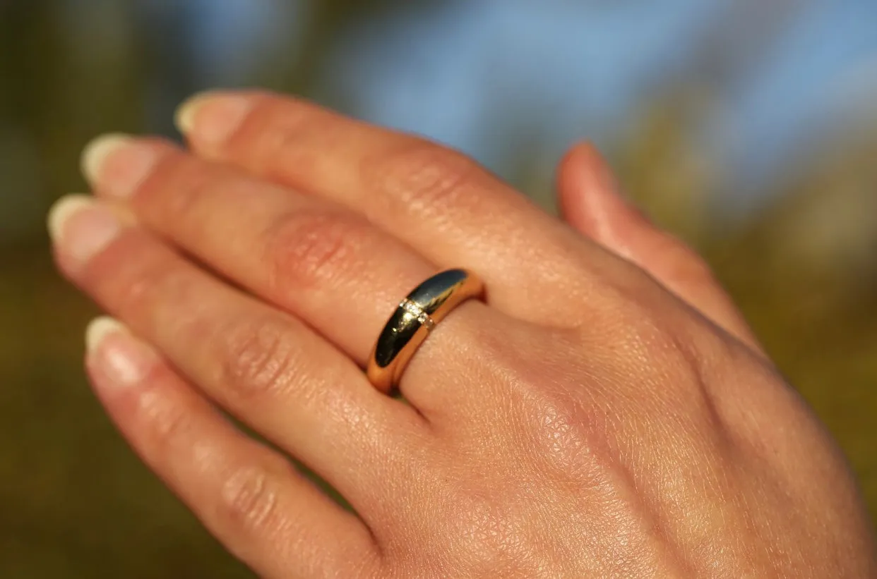 Dome Diamond Ring